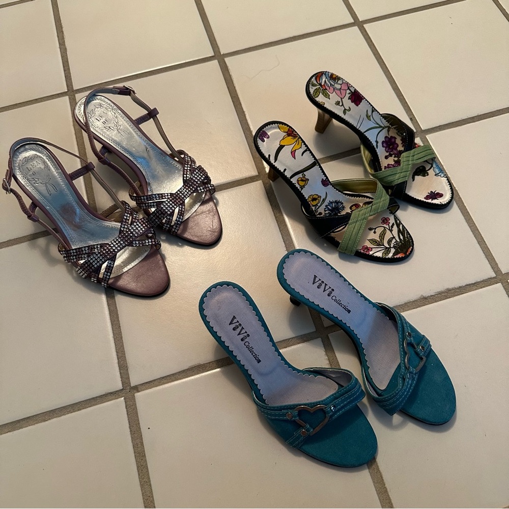 Bundle of 3 Kitten Heels, size 5.5